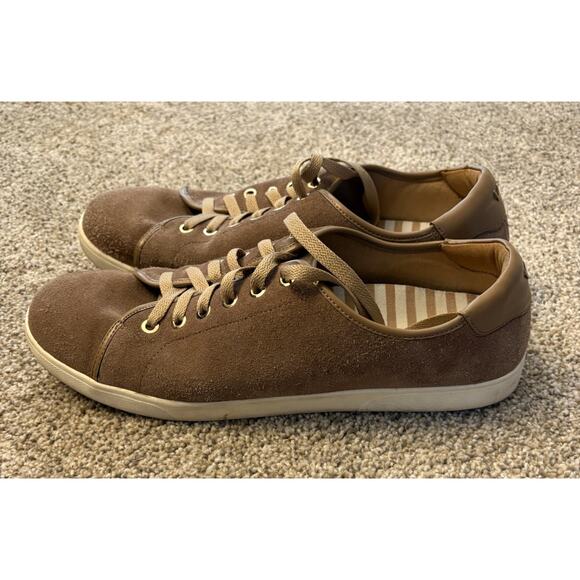 Vionic Shoes Women's 12 Brown Suede Lace Up Casual Low Top Sneakers Comfort - Picture 1 of 8